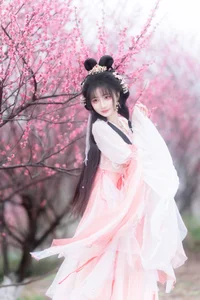 A Floral Dreamscape: YiTuYu Vol.8854 Qi Luo Sheng De Xiao Su Su in Hanfu - image 17