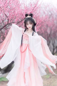 A Floral Dreamscape: YiTuYu Vol.8854 Qi Luo Sheng De Xiao Su Su in Hanfu - image 7