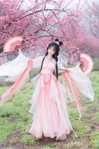 A Floral Dreamscape: YiTuYu Vol.8854 Qi Luo Sheng De Xiao Su Su in Hanfu - image 19