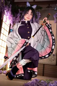 Coser Hane Ame as Alluring Shinobu Kocho from Demon Slayer 9123902855 - image 5
