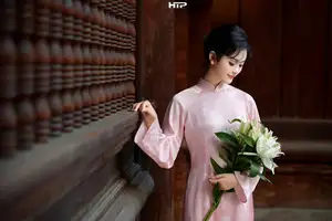 VGU No.194 Ao Dai: Timeless Vietnamese Elegance & Grace in Golden Hour 1000024567 - image 2