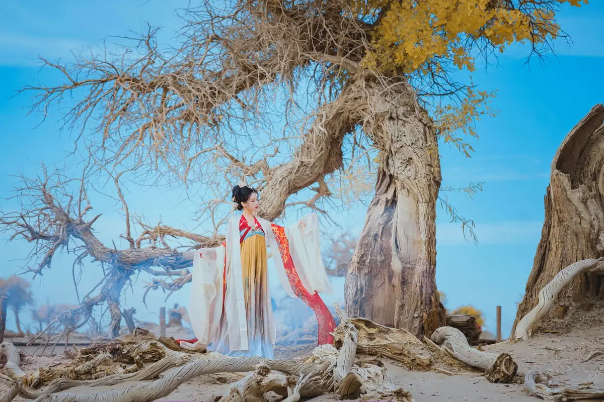 Coser Cherry Meow's 'Jinghong' Hanfu Photoshoot: Captivating Ancient Elegance