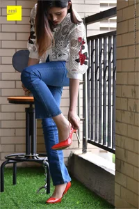 IESS 224: Guang Yan in Casual Jeans and Red Heels - image 46