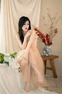 Ethereal Pink Dreams: Xiao Wai Captivates in YiTuYu Art Language Vol.9096 - image 24