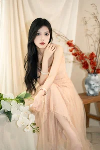 Ethereal Pink Dreams: Xiao Wai Captivates in YiTuYu Art Language Vol.9096 - image 15