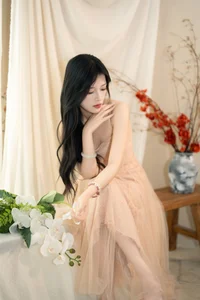 Ethereal Pink Dreams: Xiao Wai Captivates in YiTuYu Art Language Vol.9096 - image 34
