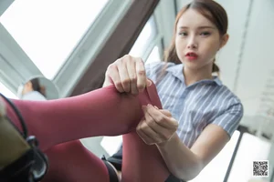Stunning Red Silk Fashion Gallery with IESS Model Xiao Yu - image 63