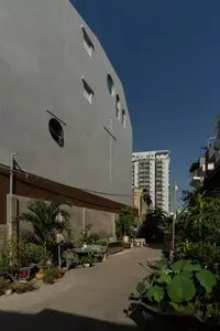 Light-Filled Tube House: Discover Unique Arched Facade & Green Urban Living - image 6