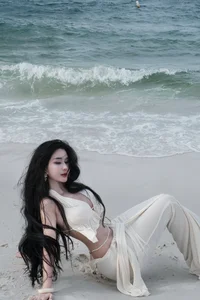Saigon Influencer Vo Ngoc Tran Stuns in Bold Cut-Out Beach Dress Fashion - image 3