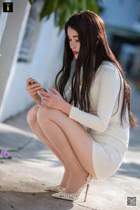IESS Sister Miao Hosiery Collection: Elegant Silk Stockings and Fair-Skinned Beauty Photography - image 3