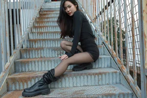 IESS Tu Tu Black Stockings and Long Boots: A Masterclass in Footwear Fashion - image 35