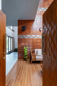 Modern 232m2 Two-Story Teacher’s Home Featuring Inner Courtyard and Natural Light for a Perfect Study Environment - image 4