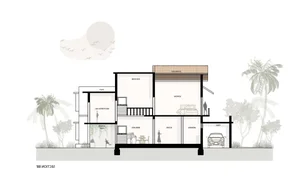 Modern 232m2 Two-Story Teacher’s Home Featuring Inner Courtyard and Natural Light for a Perfect Study Environment - image 20