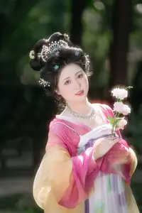 YiTuYu Vol.8697: Zi Xiao Xun – Elegant Hanfu Beauty Blooms in a Timeless Garden Scene - image 16