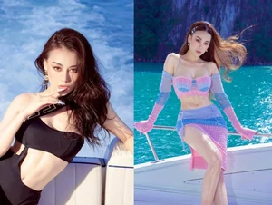 Elegant Maternity Fashion: Vietnamese Actress Phương Oanh Radiates Beauty and Style While Expecting - image 2