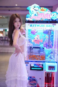 Neon Dreams with Pai Huang Gua Girl No.10791: A Fusion of White and Light - image 6