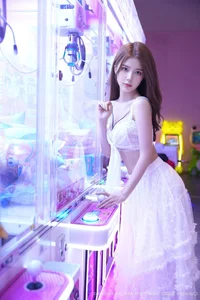 Neon Dreams with Pai Huang Gua Girl No.10791: A Fusion of White and Light - image 7