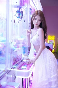 Neon Dreams with Pai Huang Gua Girl No.10791: A Fusion of White and Light - image 14