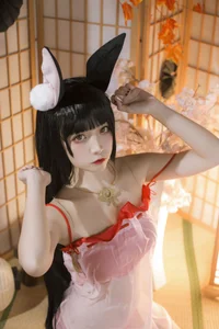 Elegant Nagato Pajama Cosplay by Er Zuo Nisa: Stunning Anime-Inspired Sleepwear Photography Collection - image 8