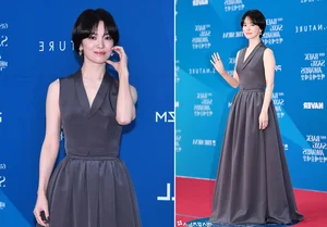 Red Carpet Royalty: Song Hye Kyo and Jang Nara Showcase Timeless Beauty and High Fashion Elegance - image 11
