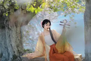 Jian Ying Tao Nai: Elegant Asian Muse Amidst Spring Blossoms - YiTuYu Art Language Vol.8617 - image 1