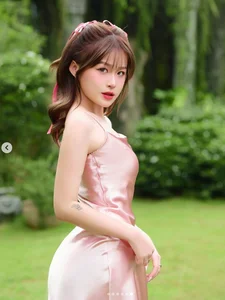 Vietnamese Gen Z Influencer Chao Stuns in Elegant Silk Dress Transformation - image 3