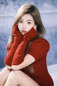 Xiao Yu: Captivating Red in a Winter Wonderland - YiTuYu Vol.8792 Photo Collection - image 1