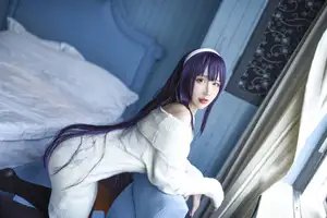 Coser Jiu Qu Jean as Utaha: Sweet Mysterious Bedroom Moments (29P) - image 5