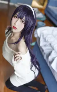 Coser Jiu Qu Jean as Utaha: Sweet Mysterious Bedroom Moments (29P) - image 0