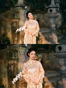 Han Hang radiates timeless grace in traditional Ao Dai after her journey into motherhood - image 0