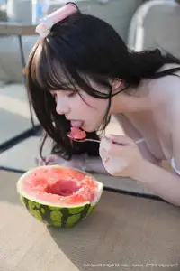 XiuRen No.10483 Ruan Qing: Sweet Youthful Charm with Refreshing Watermelon - image 1