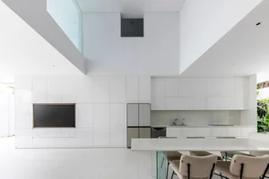 Minimalist White House Design in Ho Chi Minh City: A Serene Urban Oasis Featuring Lush Indoor Greenery and Modern Architecture - image 4