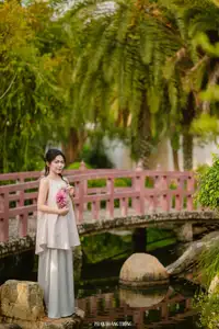 Graceful Young Woman in a Dreamy Garden: A Serene and Elegant Moment 1000025211 - image 4