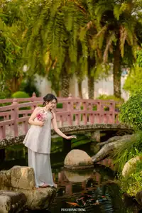Graceful Young Woman in a Dreamy Garden: A Serene and Elegant Moment 1000025211 - image 5