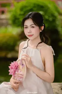 Graceful Young Woman in a Dreamy Garden: A Serene and Elegant Moment 1000025211 - image 9