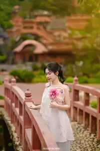Graceful Young Woman in a Dreamy Garden: A Serene and Elegant Moment 1000025211 - image 13