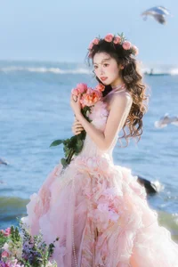 Ethereal Dali Seagull Season: Lu Li in a Pink Princess Dress - YiTuYu Art Language Vol.9308 Photography - image 15