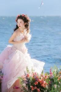 Ethereal Dali Seagull Season: Lu Li in a Pink Princess Dress - YiTuYu Art Language Vol.9308 Photography - image 8