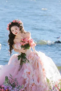 Ethereal Dali Seagull Season: Lu Li in a Pink Princess Dress - YiTuYu Art Language Vol.9308 Photography - image 18