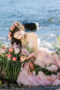 Ethereal Dali Seagull Season: Lu Li in a Pink Princess Dress - YiTuYu Art Language Vol.9308 Photography - image 27