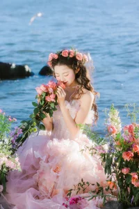 Ethereal Dali Seagull Season: Lu Li in a Pink Princess Dress - YiTuYu Art Language Vol.9308 Photography - image 24