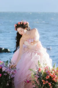 Ethereal Dali Seagull Season: Lu Li in a Pink Princess Dress - YiTuYu Art Language Vol.9308 Photography - image 25