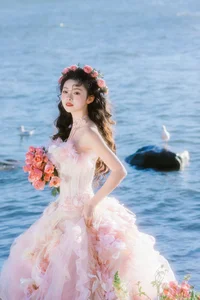 Ethereal Dali Seagull Season: Lu Li in a Pink Princess Dress - YiTuYu Art Language Vol.9308 Photography - image 19