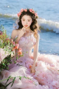 Ethereal Dali Seagull Season: Lu Li in a Pink Princess Dress - YiTuYu Art Language Vol.9308 Photography - image 21