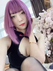 Coser Money Leng Leng: Alluring High-Slit Lace Qipao Transformation! Part02 - image 14