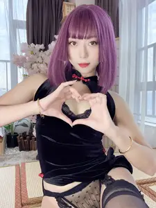 Coser Money Leng Leng: Alluring High-Slit Lace Qipao Transformation! Part02 - image 2