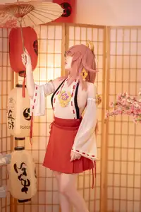 Enchanting Yae Miko Cosplay by Bangni邦尼 - Part 01 - image 8