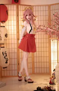 Enchanting Yae Miko Cosplay by Bangni邦尼 - Part 01 - image 22