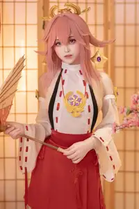 Enchanting Yae Miko Cosplay by Bangni邦尼 - Part 01 - image 4