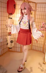 Enchanting Yae Miko Cosplay by Bangni邦尼 - Part 01 - image 20